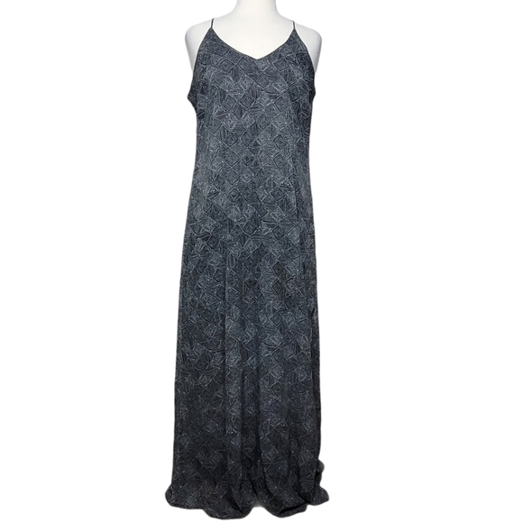 OLD NAVY Dress Maxi Sleeveless V Neck Triangle Dot - Picture 1 of 10